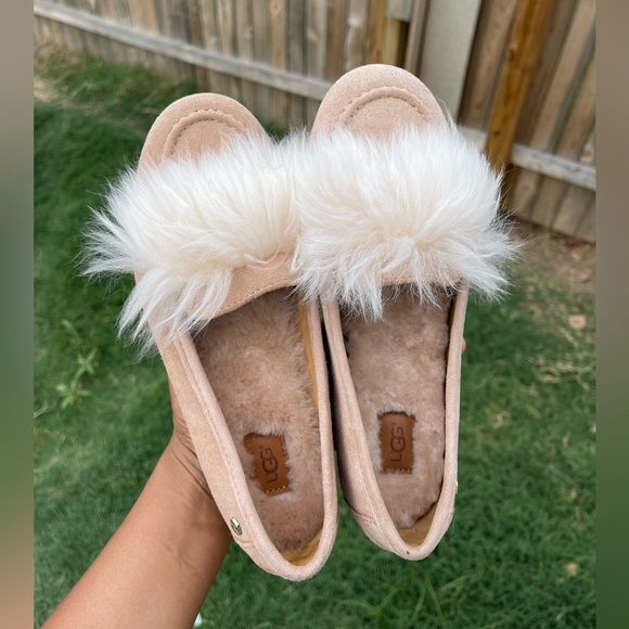 UGG Australia UGG Kaley Wisp Suede Loafers With Faux Fur🌸 - Picture 2 of 6
